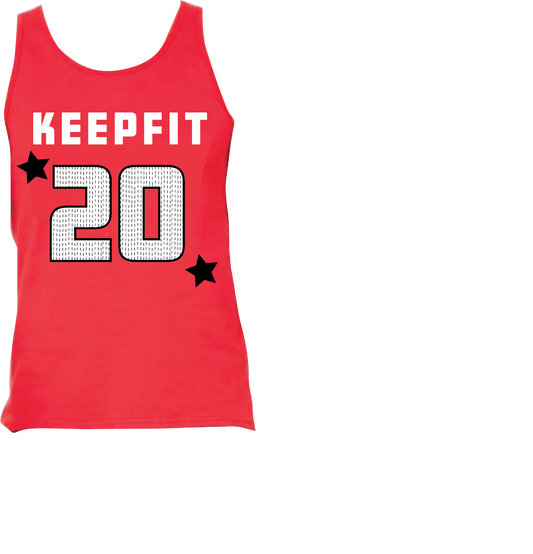 Unisex Jersey Tank Red